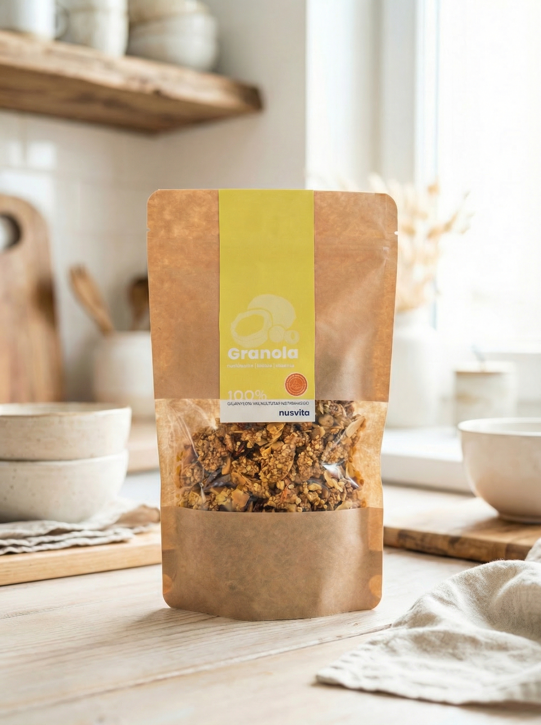 Granola kokos, morela, nerkowiec