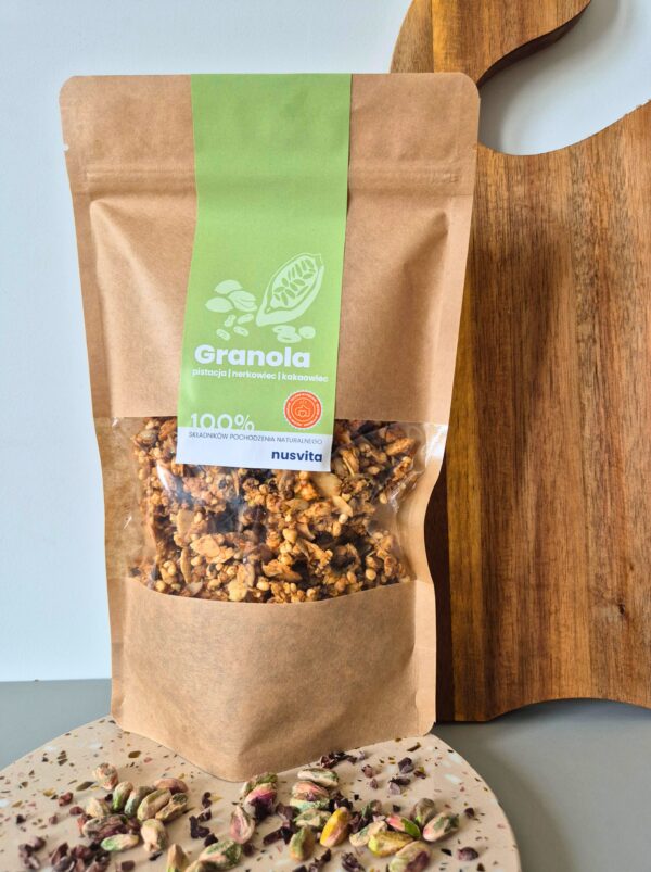 Granola pistacja, ziarno kakaowca, nerkowiec - obrazek 5