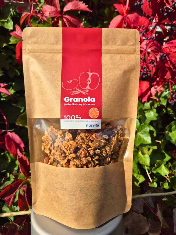 Granola jabłko, laskowy, cynamon - obrazek 4