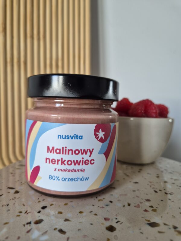 Krem Malinowy nerkowiec z makadamią - obrazek 3