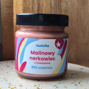 Krem Malinowy nerkowiec z makadamią