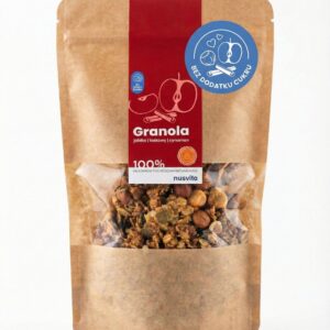 Granola jabłko, laskowy, cynamon - bez dodatku cukru